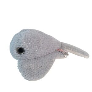 Fiesta Sea Treasures Stingray Plush 15in Grey Gold Sparkle Dots A00375